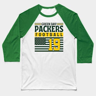 Green Bay Packers 1919 American Flag Football Baseball T-Shirt